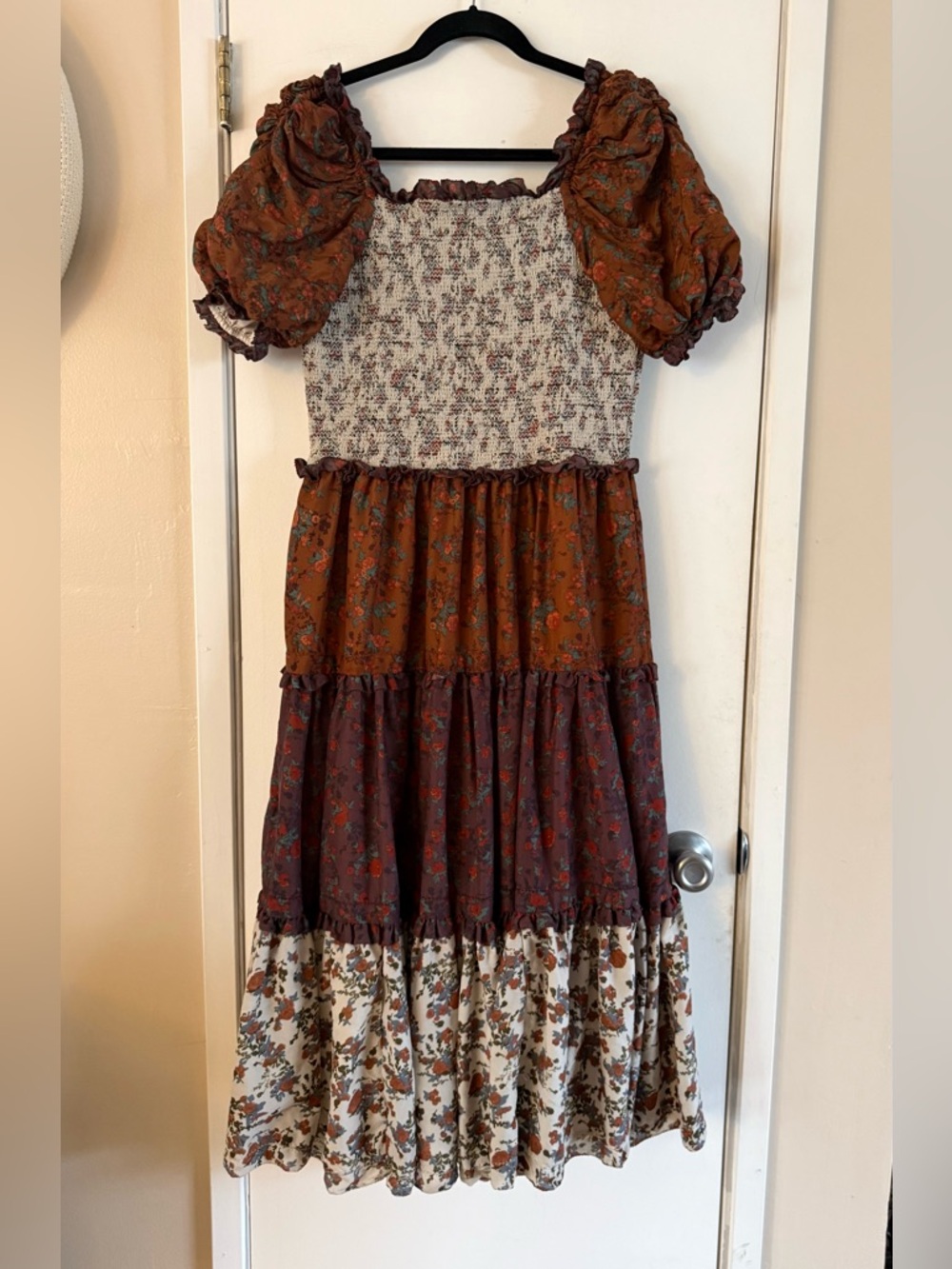 Ivy City Emily Dress in Fall Floral - Picture 3 of 7
